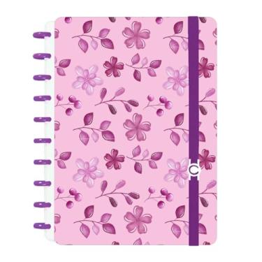Imagem de Caderno Criativo Flor Violeta A4/A5 Disco Inteligente (Grande A4)