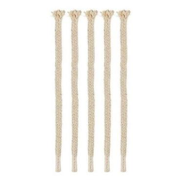 Imagem de Kit 20 Pavios Para Tochas Lamparina 20cm 6mm - agrog