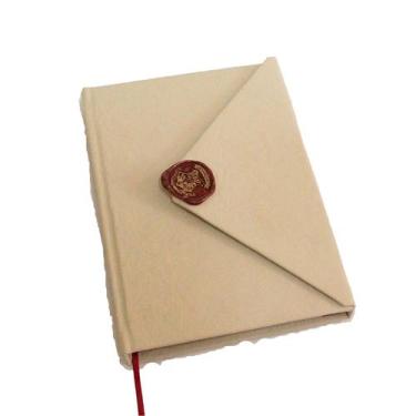 Imagem de Caderno Feito à Mão Grimório Harry Potter - Carta de Hogwarts A5 200 F