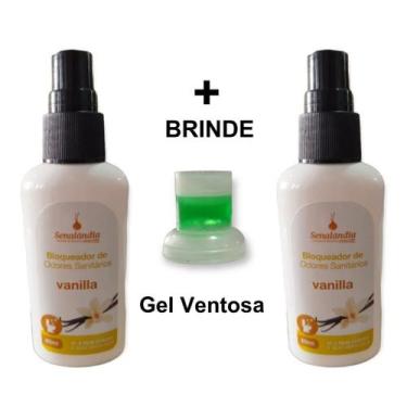 Imagem de 2 Bloqueador Odor Sanitário Banheiro Elimina Cheiro Perfumado Potente 