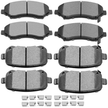 Imagem de SCITOO conjunto de pastilhas de freio de disco dianteiro de cerâmica para Chrysler Town & Country 2008-2012, Dodge Grand Caravan 2009-2013, Dodge Journey 2012, Ram C/V 2012, Volkswagen Routan 2009-2012.