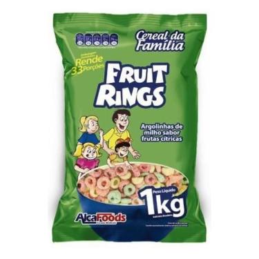 Imagem de Cereal Matinal Fruit Rings Nao Transgenico - Alcafoods 1kg - Alca Food