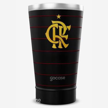 Imagem de Copo Térmico GOCASE Vibe 470ml do Flamengo, FLA Escudo23 360 - Preto