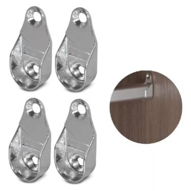 Imagem de Suportes Laterais Para Tubo Cabideiro Oblongo com 4 Un