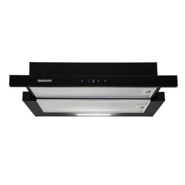 Imagem de Depurador de Ar Suggar Slim de Embutir 60 cm Preto 110V DE61THPT, 110V