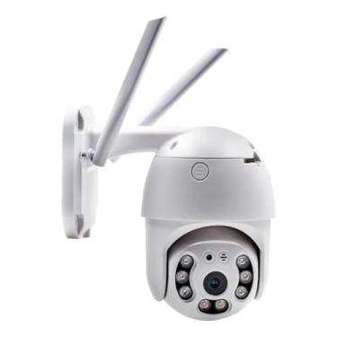 Imagem de Câmera IP Speed Dome Externa WiFi, 5MP FHD 1080p, Visão Noturna 50m, Rotação 355°, À Prova D'água IP67, Slot SD 128GB
