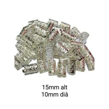 Imagem de Anéis 100 unds para Trança Nagô Afro Box Braids Jumbo Dreads Enfeites 