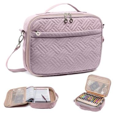 Imagem de IMAGINING Capa Da Bíblia para Mulheres - Capas Grandes e Elegantes Da Bíblia - Estojo Da Bíblia com Alças - Estojo para Diário Da Bíblia - Estojo de Transporte Da Bíblia para Mulheres - Presente Da Bí