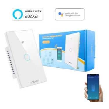 Imagem de Interruptor Inteligente WiFi Touch 1/2/3/4 Botões Compatível com VOZ A