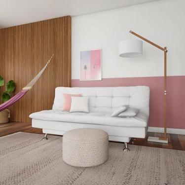 Imagem de Sofá-Cama 3 Lugares Casal Qualidade Branco - Mobly