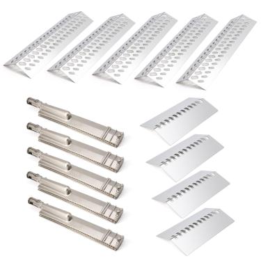 Imagem de Adviace Peças de reposição para churrasqueira Bull 57568 57569, 16521 16631 domador de chamas 16670 16520 escudo térmico e queimador de grelha 35717 16516 para churrasqueiras Bull Brahma