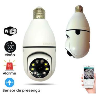 Imagem de Câmeras De Segurança Lampada Espiã Wi-fi giratoria - Camera YOOSEE