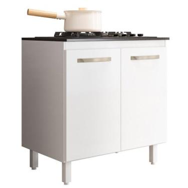 Imagem de Balcao de Cozinha Para Cooktop 80 cm Chef Branco NC1 - EHD - Nicioli