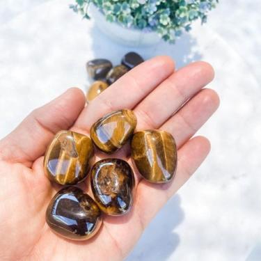Imagem de Pedra Olho de Tigre Rolado 3 a 4cm Cristal natural - New Infinity