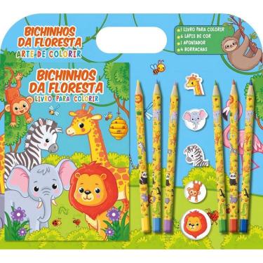 Imagem de Arte de Colorir - Bichinhos da Floresta