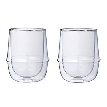 Imagem de Copos de café Kinto KRONOS de parede dupla - Mantém a temperatura - Previne a condensação - 250 ml (250 ml) cada - Conjunto de 2