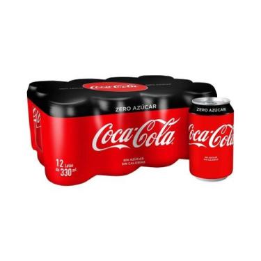 Imagem de Coca Cola Zero Lata 350ml - Pack 12 Unidades - Coca-Cola