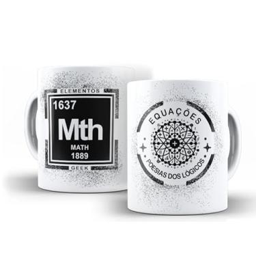 Imagem de Caneca branca elementos geek (15057)