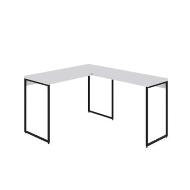 Imagem de Mesa em L Office 120X140X75cm DYML5120 Branco Chess - Est.Branca