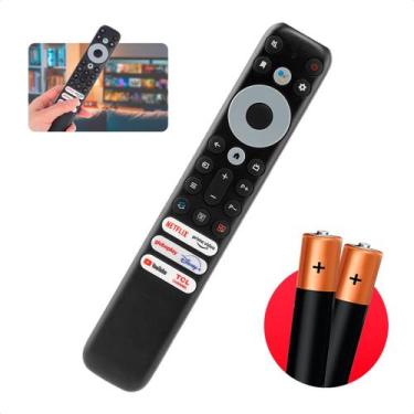 Imagem de Controle Remoto Tv Tcl Smart Netflix Globoplay Prime Disney + 2 Pilhas