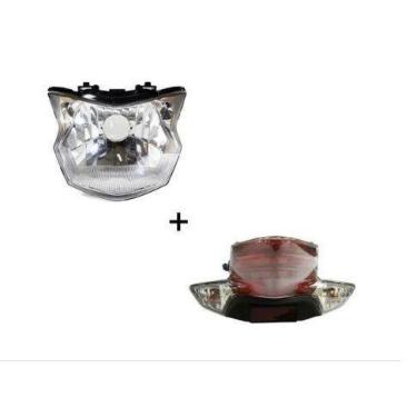 Imagem de Kit Farol Bloco Optico E Lanterna Traseira Biz 125 110i 2020 - Trilha
