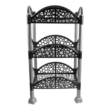 Imagem de Fruteira Tripla Retangular MB Mônaco 981 Preta