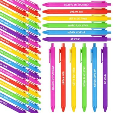 Imagem de Sayglossy 60 canetas inspiradoras, presentes de agradecimento, canetas esferográficas motivacionais com frases para professor, funcionário, formatura, voluntário, enfermeira, chá de bebê