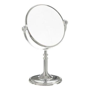 Imagem de Espelho De Mesa Dupla Face Aumento 5x P/ Maquiagem Banheiro - PGB, Pra