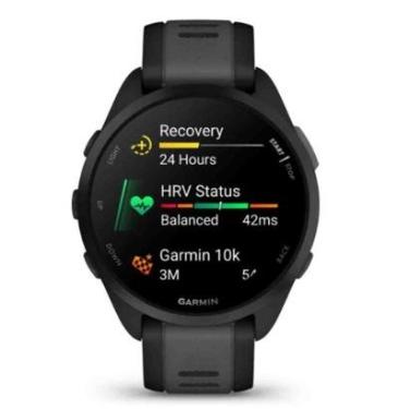 Imagem de Monitor Cardíaco Garmin Forerunner 165 Preto e Cinza Unissex 010-02863-20-Unissex