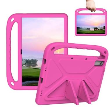 Imagem de Sfulatdc Capa para tablet infantil compatível com Lenovo Tab P11 Pro 29.2 cm (TB-J706F), capa à prova de choque com alça e suporte para P11 Gen 2 11.5(TB-350FU/ TB-350XU) rosa