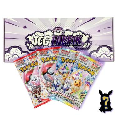 Imagem de Japanese Packs for Pokemon Bundle Authentic Factory Sealed Booster Packs (4 Packs in Total) ((2X 151 2X Terastal Festival (4 Packs / 34 Cards in Total))