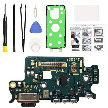 Imagem de Kit de substituição de porta de carregamento compatível com Galaxy S23, conector de placa de base com kit de ferramentas, instruções (sem garantia de versão em português)