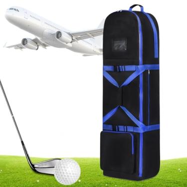 Imagem de Saco De Golfe De Viagem - Organizador De Tacos Com Rodas,Bolsa Impermeável Dobrável Para Tacos De Golfe Chapéus Roupas Prática Em Campo Viagem De Avião