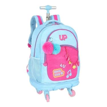 Imagem de Mochila Rodinhas Com Led Rock Star Notebook Up4you