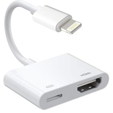 Imagem de Cabo adaptador HDMI para iPhone para TV, certificado Apple MFi Lightning para HDMI para iPhone/iPad na TV/projetor/monitor
