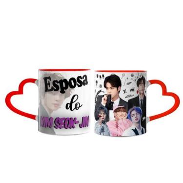 Imagem de Caneca BTS Esposa Do Park Ji-min - Lorraine Canecas, Vermelha Coração