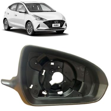 Imagem de Aro Moldura Com Furo Retrovisor Hb20 2020 A 2025 Direito