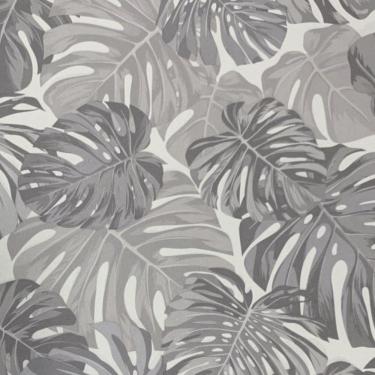 Imagem de Papel De Parede Santorini Folhagem Branco Sn44