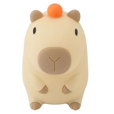 Imagem de Luminaria Abajur Capivara Divertida Touch Muda Cor Recarregavel USB Mesa Divertida Iluminaçao Decoraçao