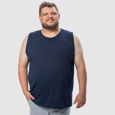 Imagem de Camiseta Regata masculina algodão plus size Machão Grande-Masculino