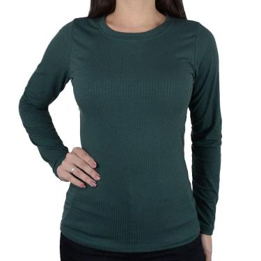 Imagem de Blusa Feminina LZT Canelada Verde Militar - 11553-Feminino