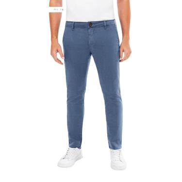 Imagem de Calça Sarja Hangar 33 Slim Chino Azul Seed Tam. 52-Masculino
