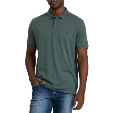 Imagem de Camisa Polo Masculina Docthos Slim Verde Militar - 866960-Masculino
