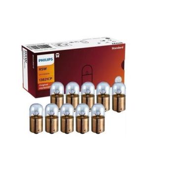 Imagem de 10 lampadas philips r5w 24v 13821cp - seta caminhão