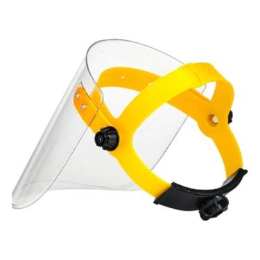 Imagem de Esquirla Viseira protetora facial leve, acessório ajustável, faixa de cabeça, proteção facial para jardinagem, capina, cozinha, trabalho, Claro