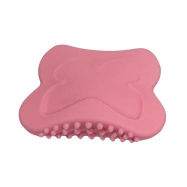 Imagem de Kokiya Ferramenta de massagem manual Gua Sha, antiderrapante, exclusiva e confortável, silicone, escova para prancha de guasha, presente para spa corporal, Rosa