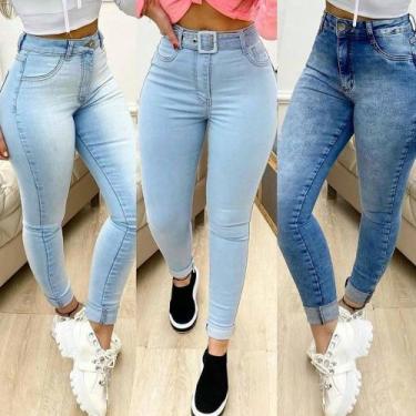 Imagem de Kit C/ 3 Calça Skinny Feminina Jeans Hot Pants - Apollogy, 36