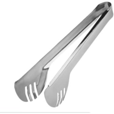 Imagem de Pegador De Alimento 24CM Aço Inoxidável Cozinha Salada Churrasco Inox Utensílio Massas Macarrão