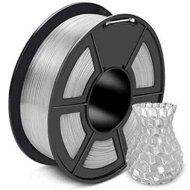 Imagem de Filamento de impressora 3D SUNLU PETG, precisão dimensional de filamento de 1,75 PETG +/- 0,02 mm, Clear, PETG-1KG