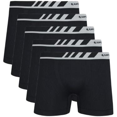 Imagem de Kit 5 cueca kids boxer infantil microfibra sem costura lupo